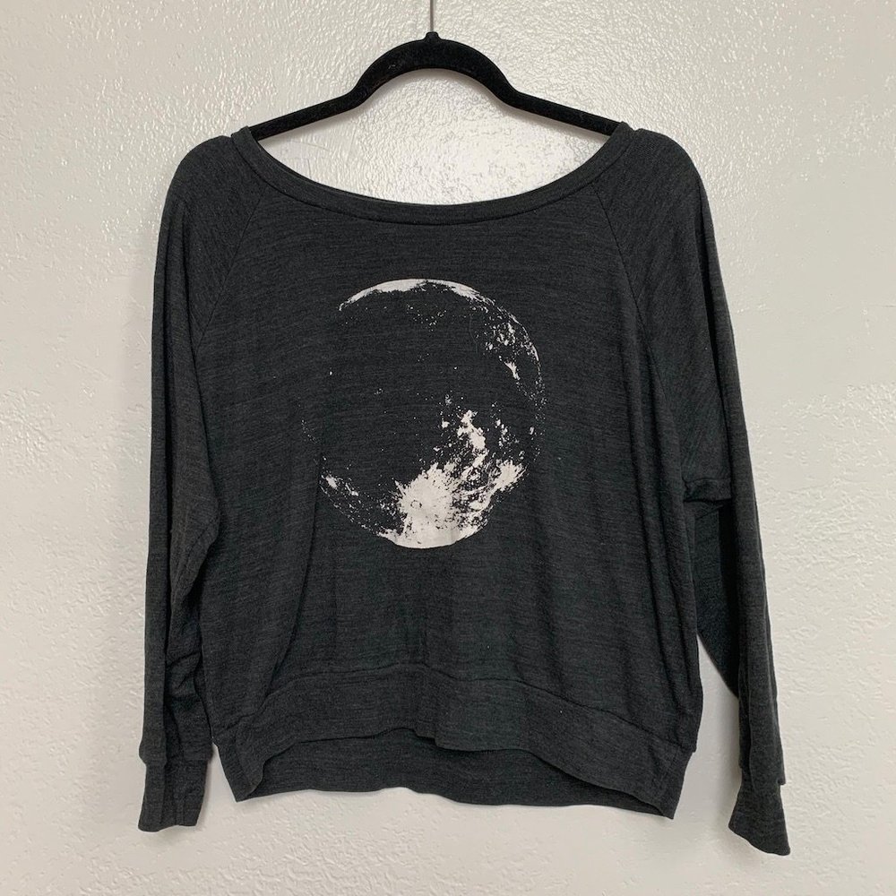 American Apparel Medium Sweater with Moon Print